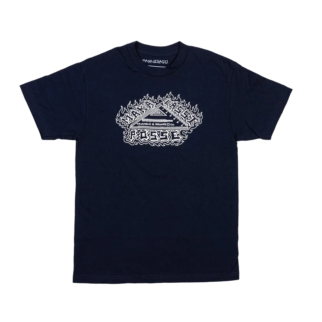 Maka Lassi Construction Tee: Navy