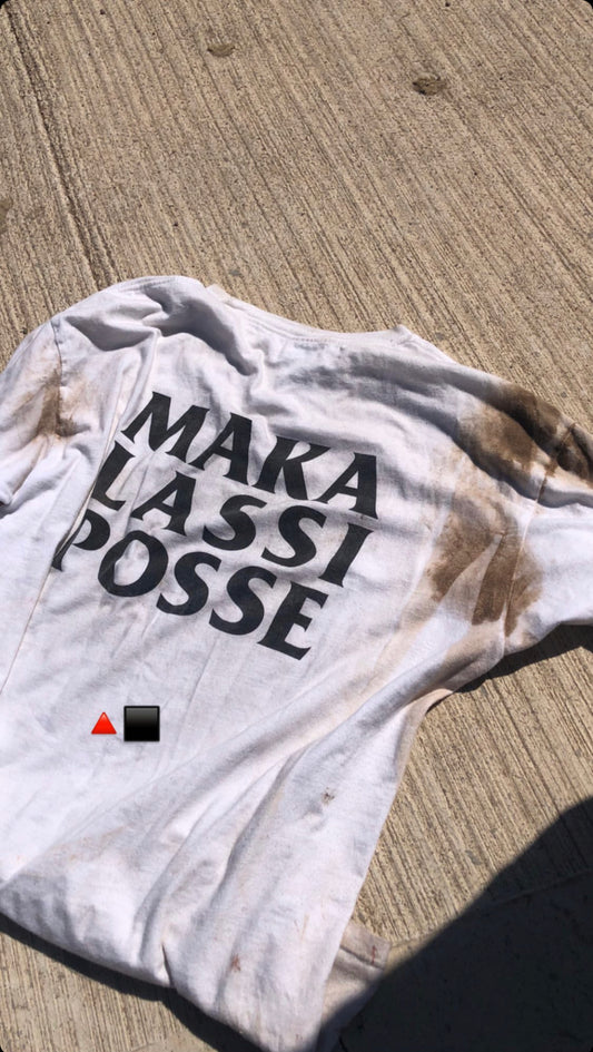 Maka Lassi Posse OG Print Tee: White